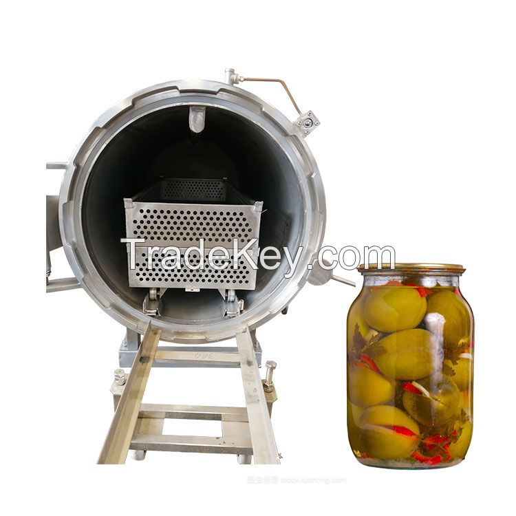 Industrial Sterilization Pot for Packaged Food Curry Rice Canned Sauce Bottled Drink Juice Sterilizer