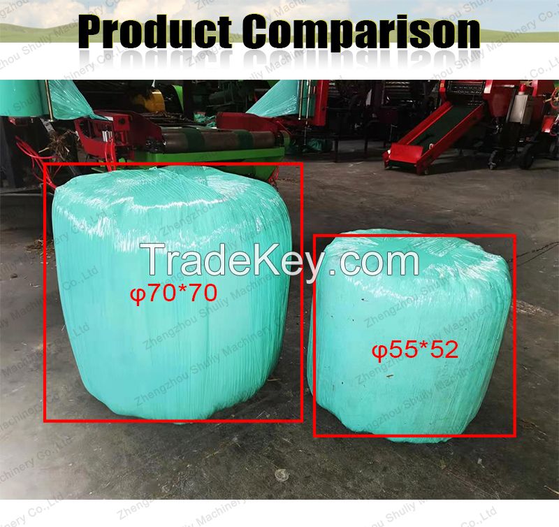 silage baler machine with crusher function grass silage baler machine