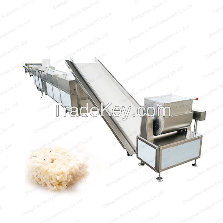 High Efficiency Puffed Rice Cake Rice Candy Making Machine Peanut Candy Production Line from Sophia