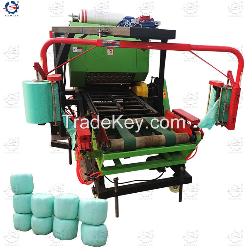 silage baler machine with crusher function grass silage baler machine