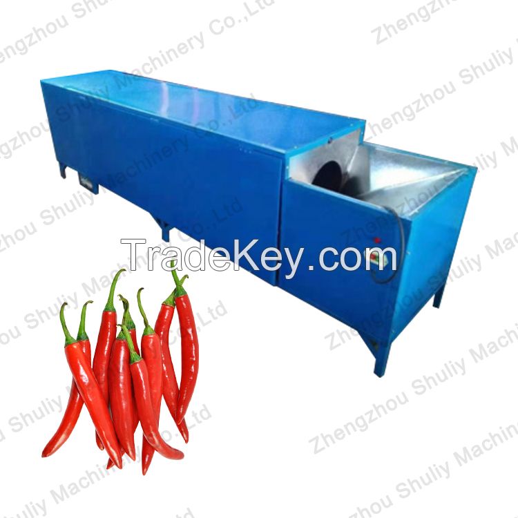 High Quality Green Red Chili Stem Removing Cutting Machine for Sale from Sophia