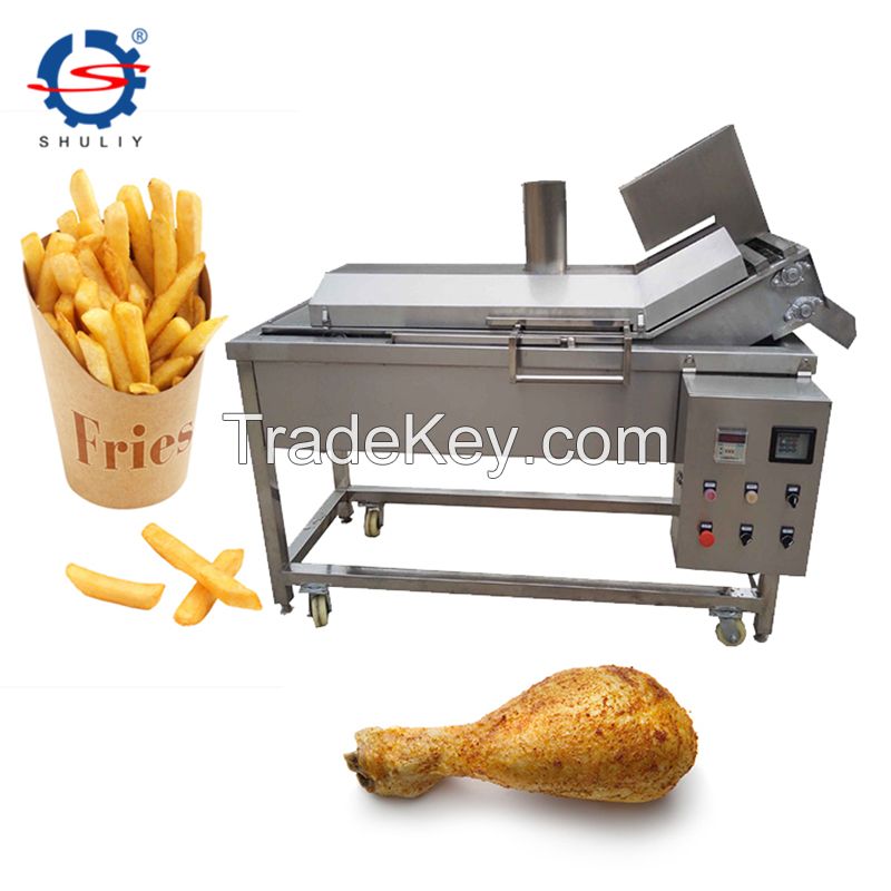 New type onion rings frying machine chicken meat fryer banana chips oil frying machine