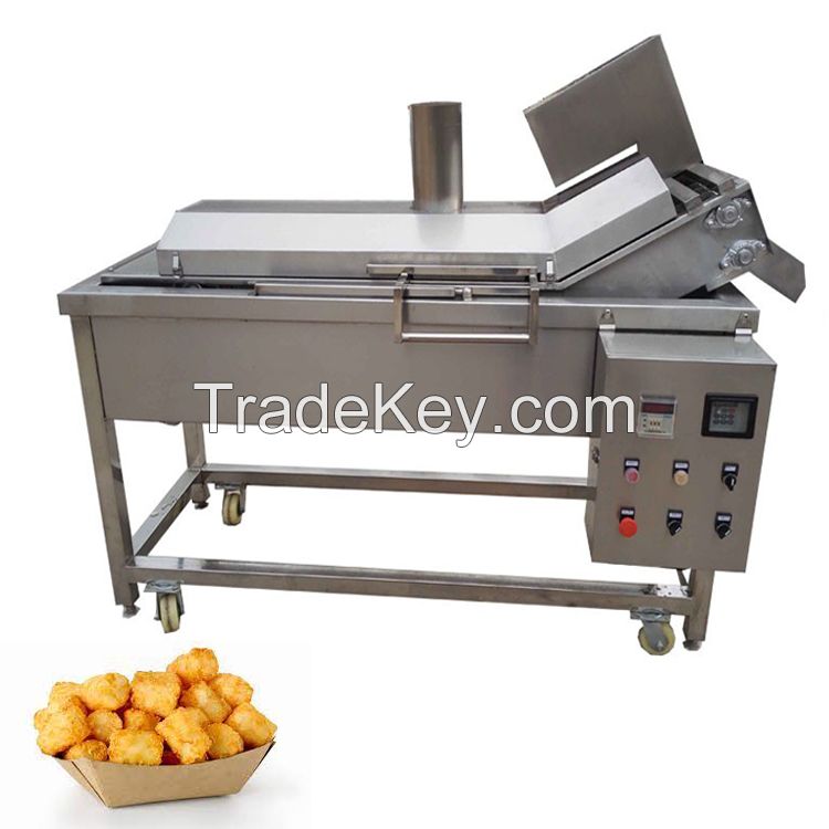 Factory supply continuous potato chips fryer automatic snack food frying machine