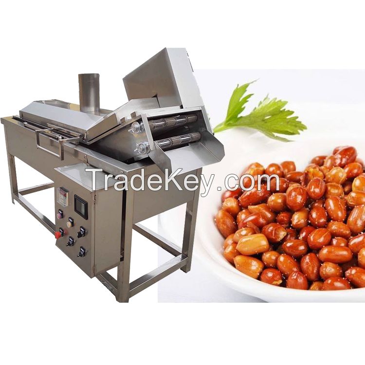 Best price peanut frying machine continuous automatic oil fryer machine