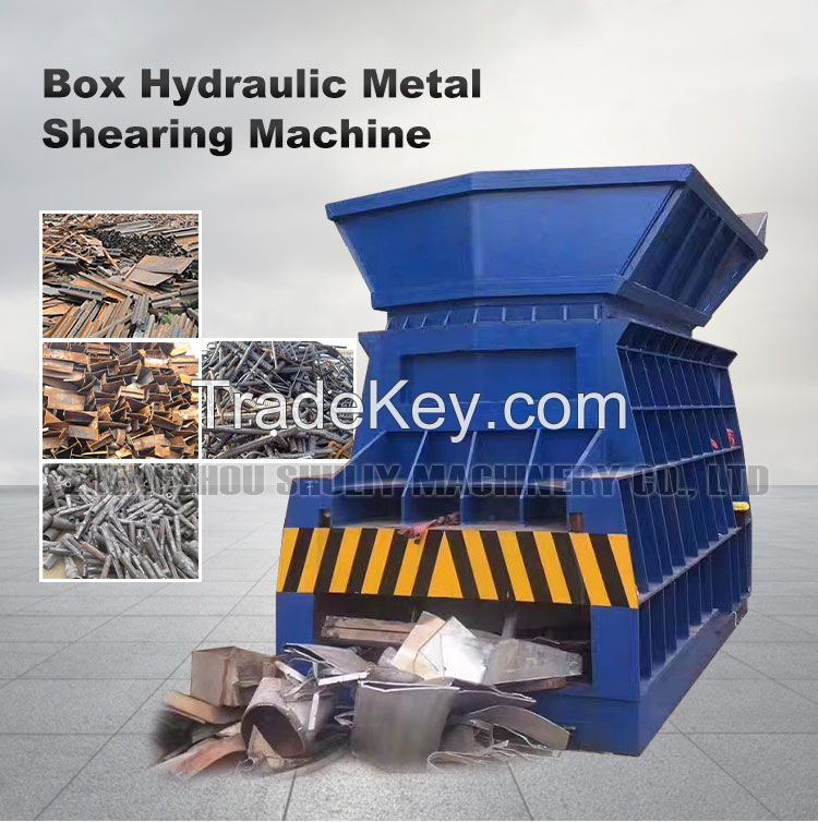 High Capacity Box Container Shearing Machine For Scrap Metal Recycle