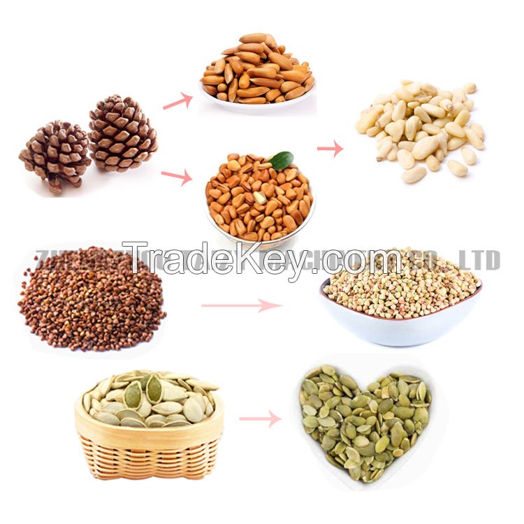 Commercial Cedar Nut Processing Shelling Pine Nut Peeling Machine