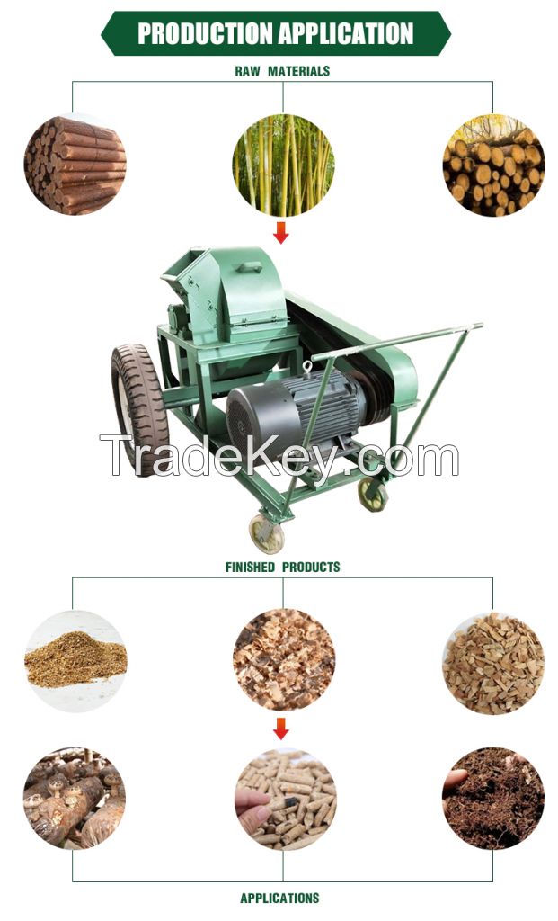 Electric wood crusher/wood sawdust machine/wood shaving machine