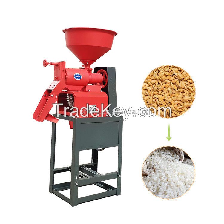 Commercial Decortiqueuse De Riz Small Rice Mill Paddy Husker Combine Rice Peeling Grinding Milling Machine Set Equipment