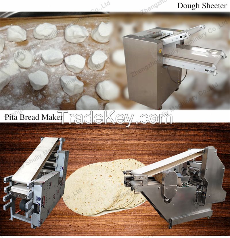 commercial automatic arabic pita bread roti tortilla pizza making machine