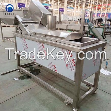 Continuous Chicken Frying Machine Potato Chips Snacks Frying Equipment Stainless Steel