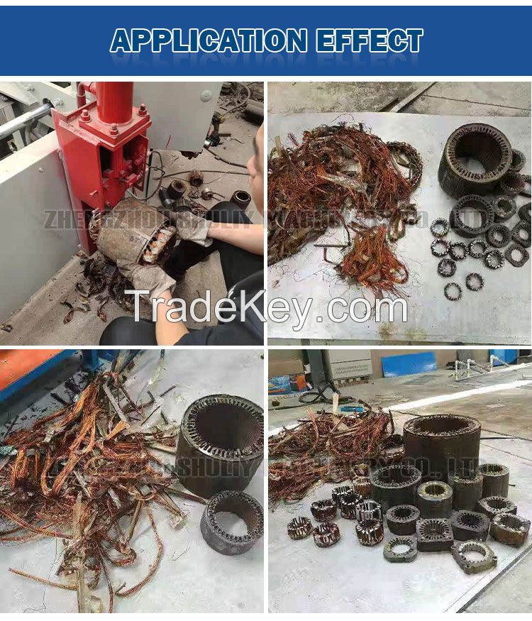 Metal Recycling Engines Scrap Used Motor Separating Machine