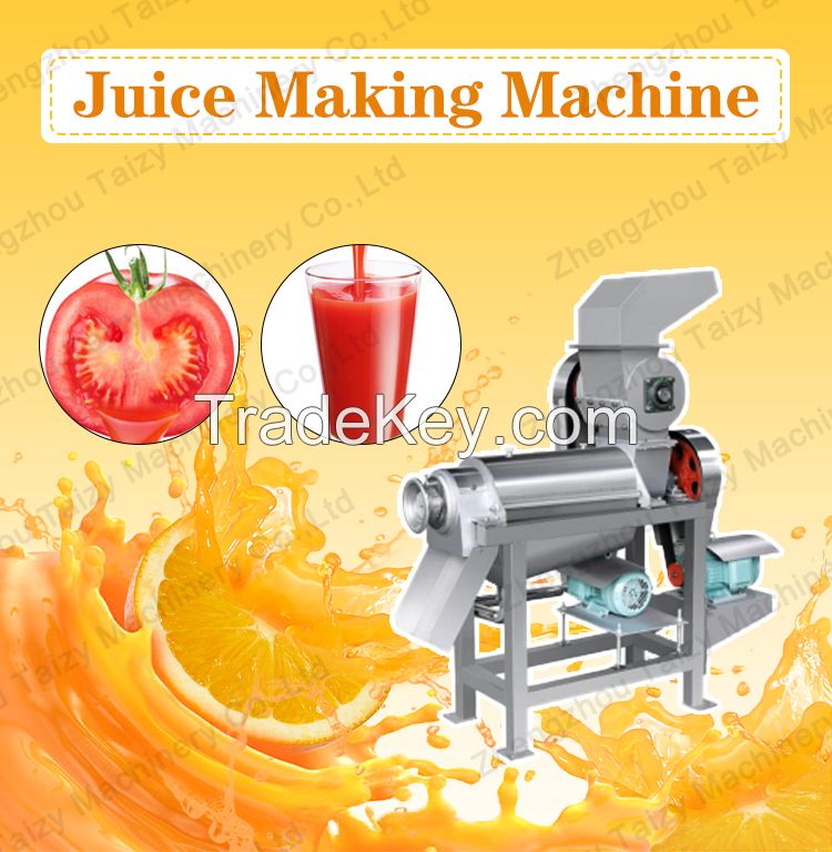 Coconut Milk Screw Industrial Fruit Apple Watermelon Mango Pineapple Juice Crusher Juicer Extractor Machine