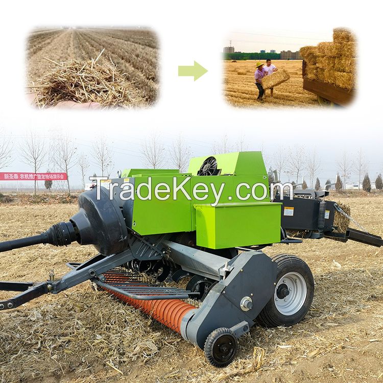 Small Square Hydraulic Press Baler Straw Baler Machine For Grass In Agriculture