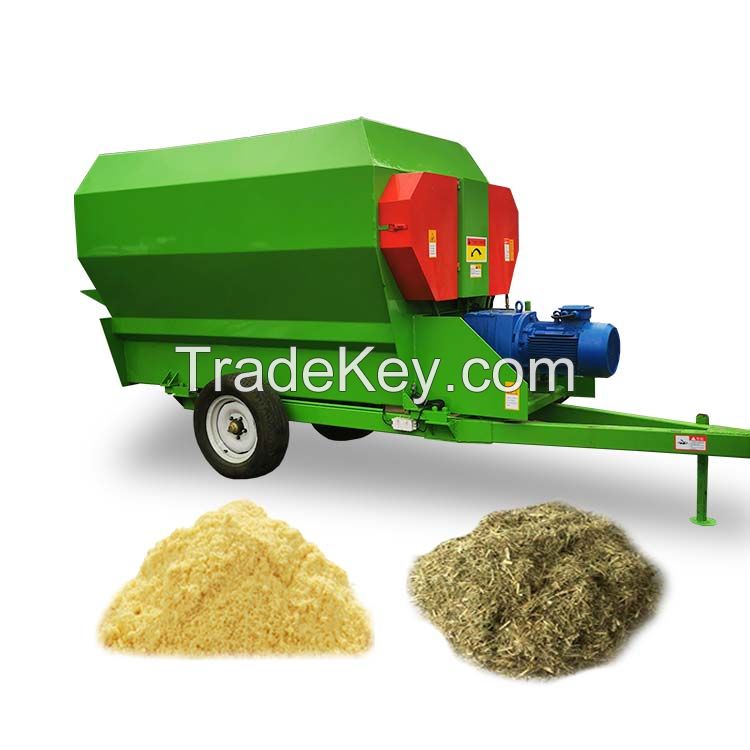 hot selling new animal feed crusher and mixer /easy-to-operate feed mixer /tmr seed grain mill feed mixer