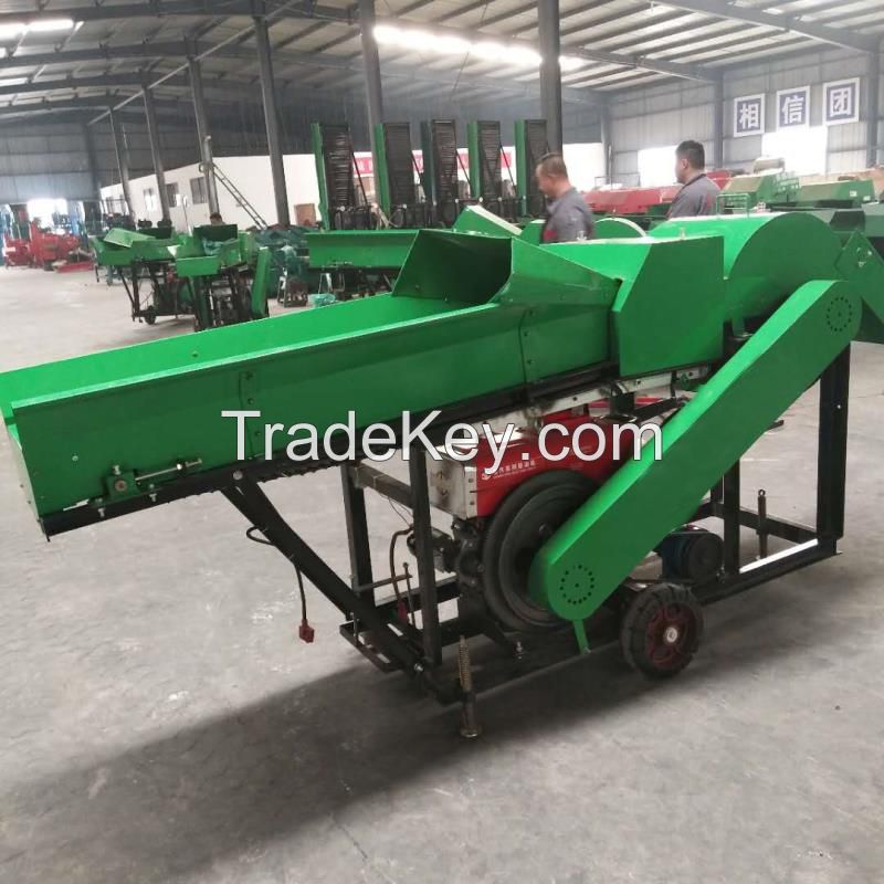 Hot Sale animal feed straw chopper corn crusher farm hay grass chaff cutter cutting machine