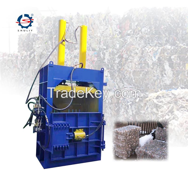 Vertical Hydraulic Cardboard Box Baling Press Waste Paper Baler Machine