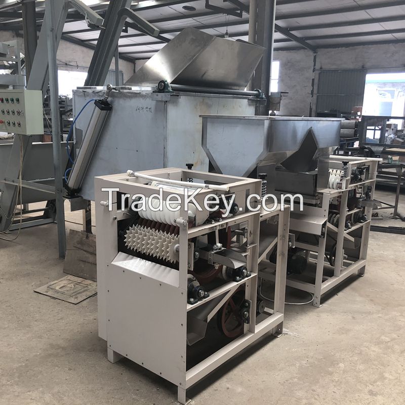 peanut skin removing wet almond peeling machine