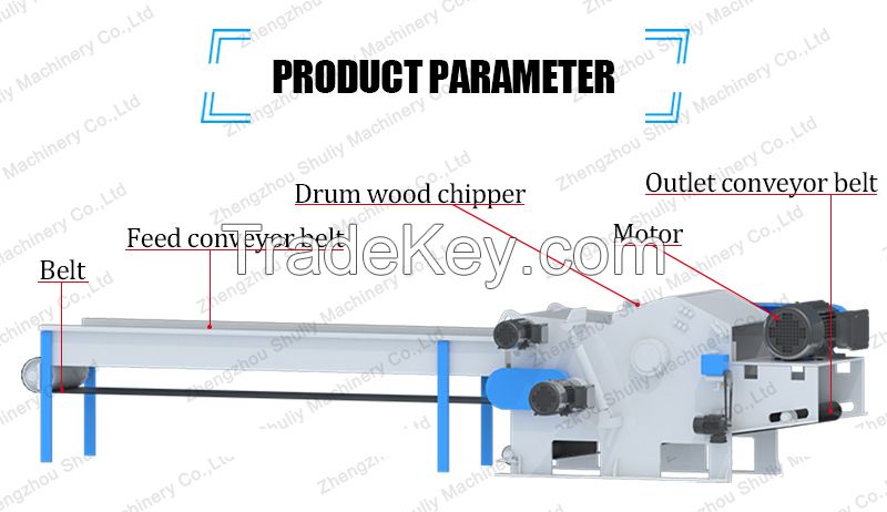 industrial wood chipper crushers sawdust mill wood pallet shredder