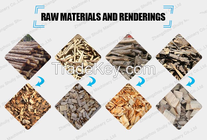 industrial wood chipper crushers sawdust mill wood pallet shredder
