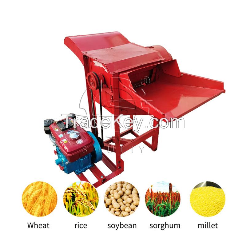 Corn Peeling Thresher / Multifunction Rice wheat soybeans corn sorghum rapeseed threshing machine
