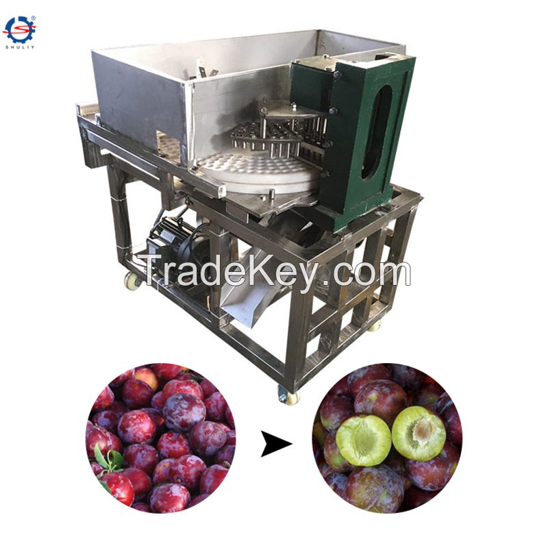 fruit stone coring seed removing plum olive cherry pitting machine for sale