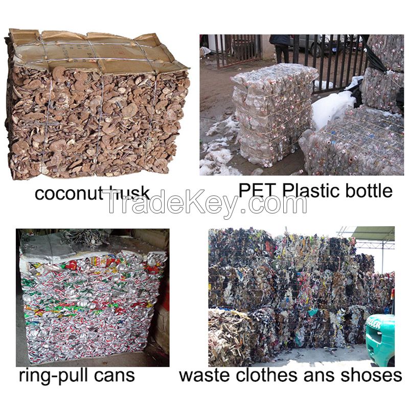 Waste Plastic Press And Pet Bottle Baler Machine Compress Baler For sale