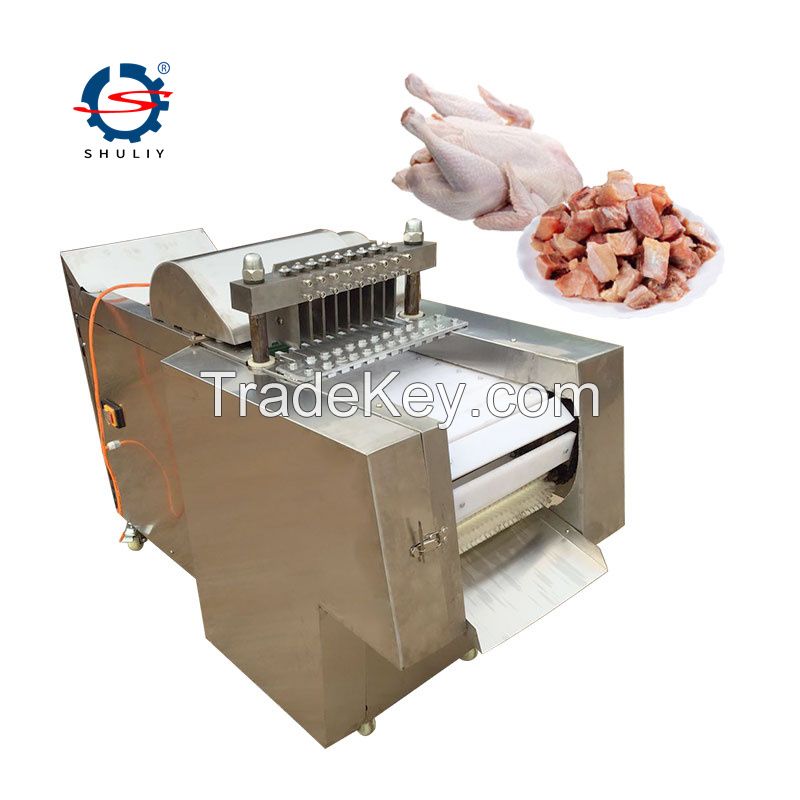 5cm frozen chicken pork ribs meat cube cutter dicer lamb leg chicken cutting machine
