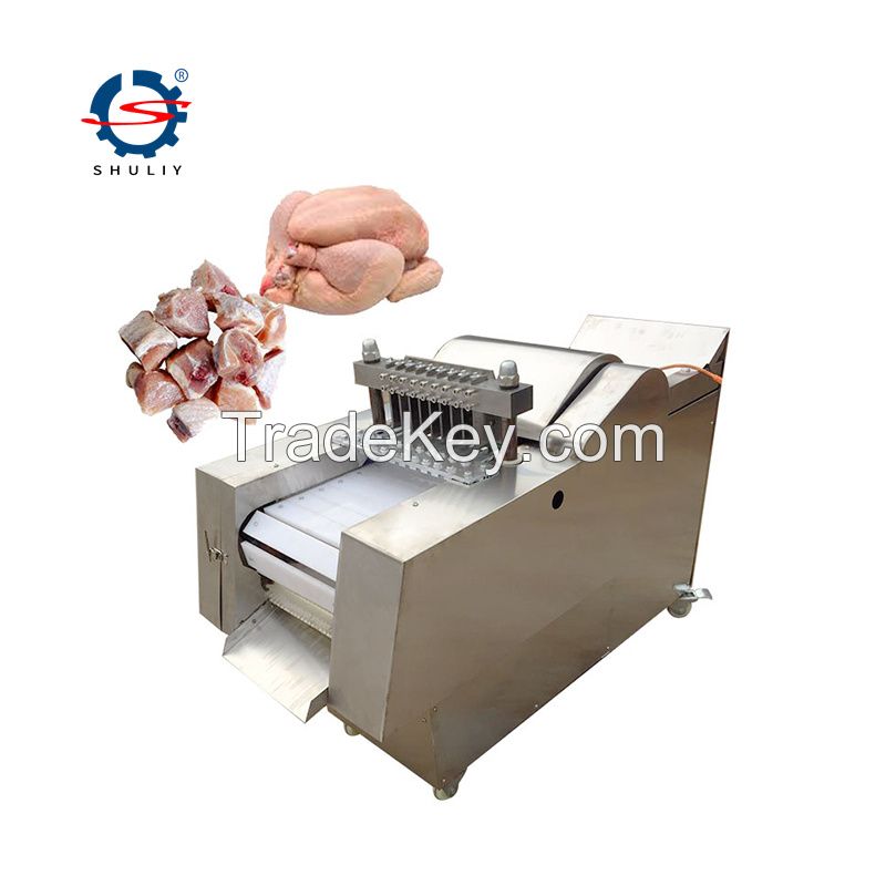 automatic meat cuber chicken cutter machine/frozen meat dicer cube cutting machine