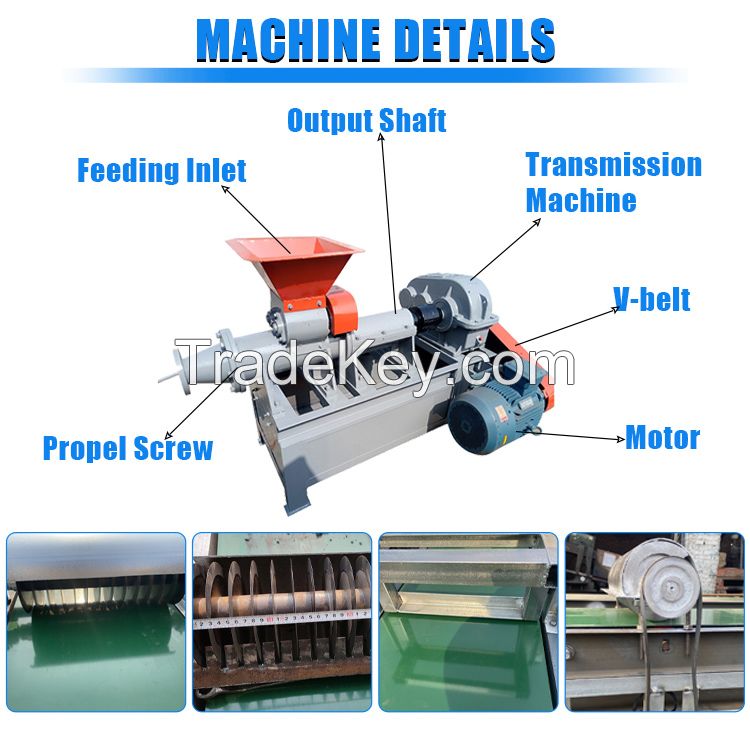 Rice Husk Charcoal Powder Briquette Machine Coal Production Line