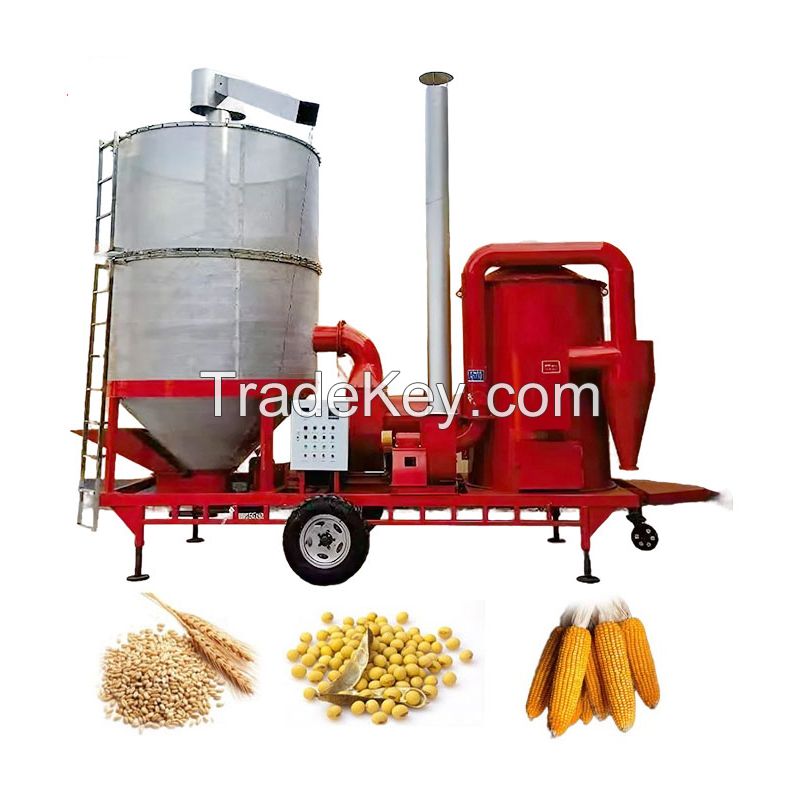 Portable Agricultural Roller Rotary Drum Wheat Rice Corn Paddy Drying Machine