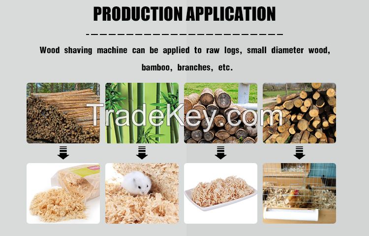 Multifunction Wood Crusher Log Grinding Shaving Machine