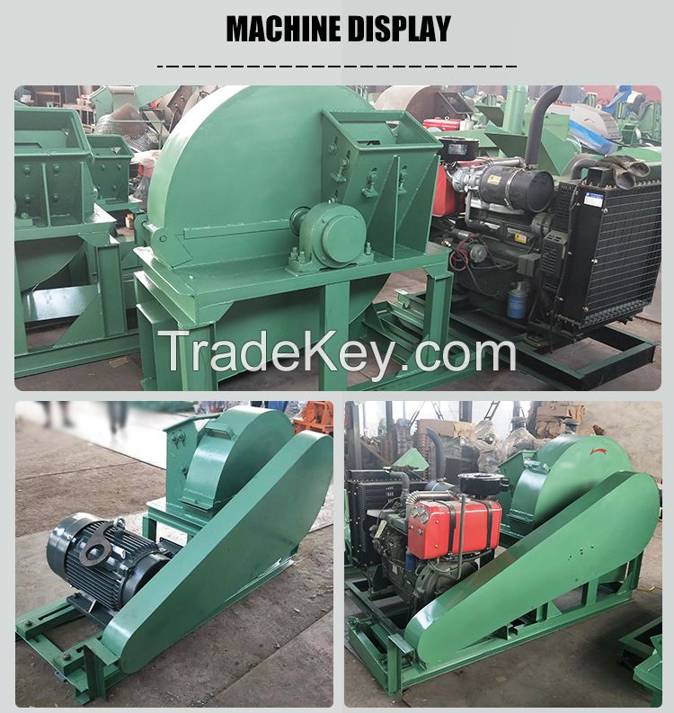 Multifunction Wood Crusher Log Grinding Shaving Machine