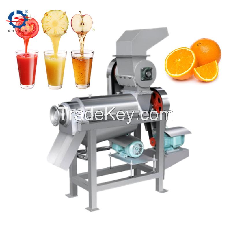 Fruit Vegetable Mango Apple Pineapple Pear Tomatoes Ginger Garlic Celery Squeezing Juice Pulp Extractor Machine