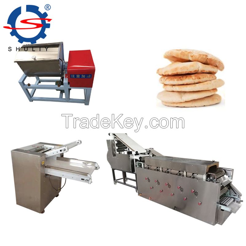 Automatic Pita Bread machine Arabic bread making production line baking tunnel oven