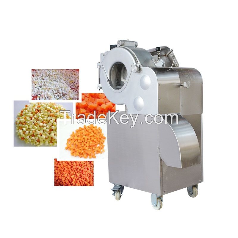 Vegetable And Fruit Cube Cutting Machines Green Onion Potato Dicing Cutter Machine