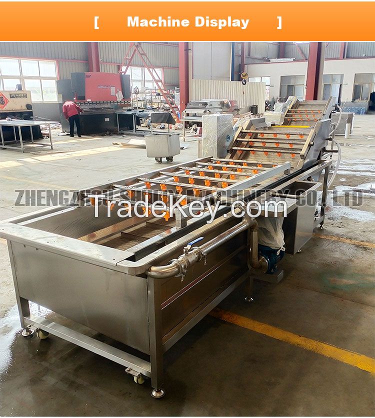 Automatic Dried Ginger Washing Cutting Blanching Drying Machine Ginger Powder Production Line
