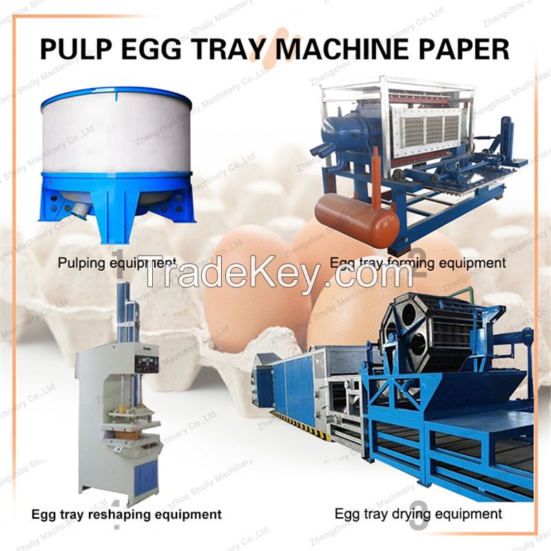 Waste Paper Recycling Machinery Fruit Shoes Coffee Egg Tray Making Machine