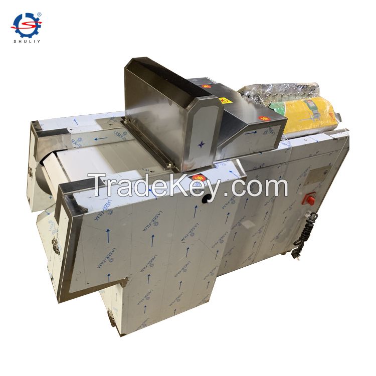 automatic frozen goat meat block cube cuber dice cut cutter chicken fish cutting machine