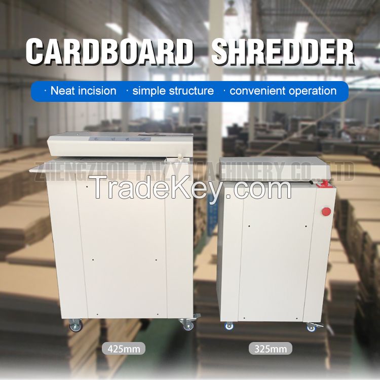 corrugated carton box mini cutting machine honeycomb cardboard shredder