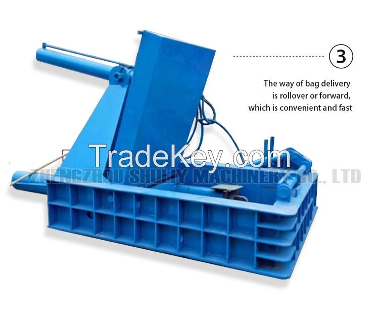 125T Aluminum Steel Hydraulic Baling Press Waste Drum Compactor Packaging Machine