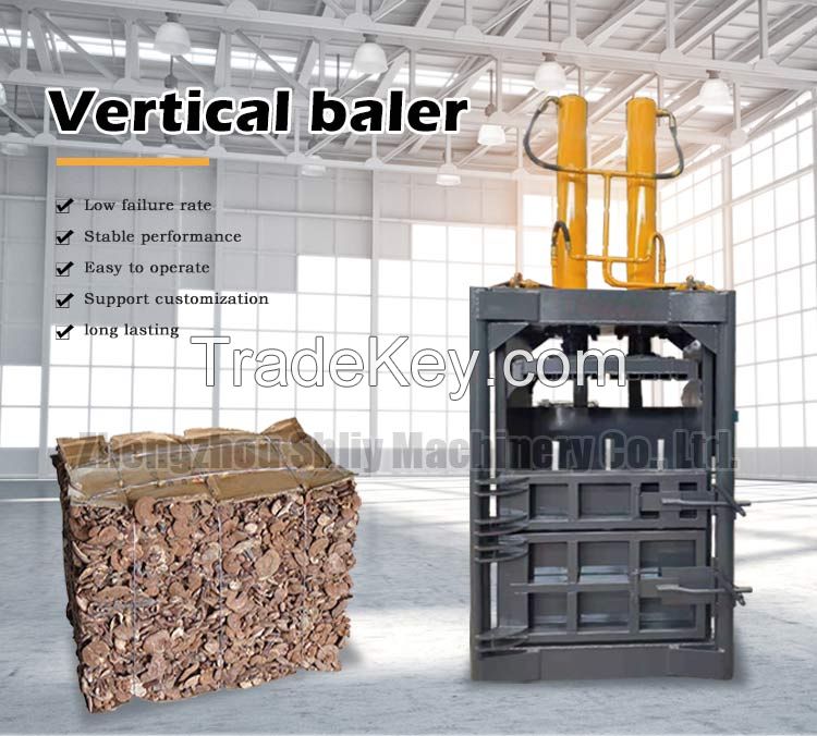  Plastic Vertical Hydraulic baling press Baler machine