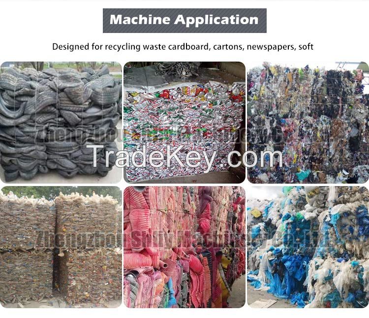  Plastic Vertical Hydraulic baling press Baler machine