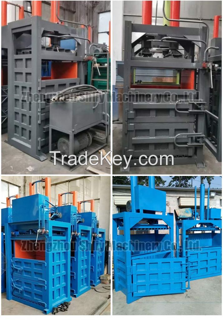  Plastic Vertical Hydraulic baling press Baler machine