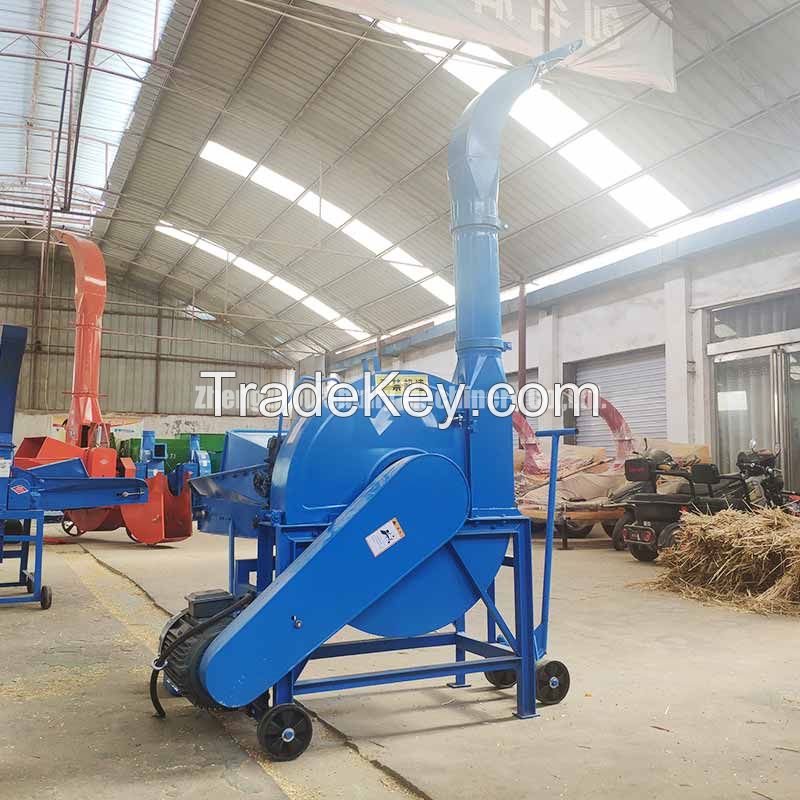 factory supply large capacity horse Silage green straw chaff cutter machine sheep feed crusher Grass forage corn silage