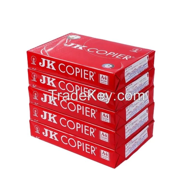 Hot Sale Jk Copier A4, A3 Copier/copy Paper 80 Gsm 70 Gsm Printer Ream Paper A4 Supplier Wholesale Price