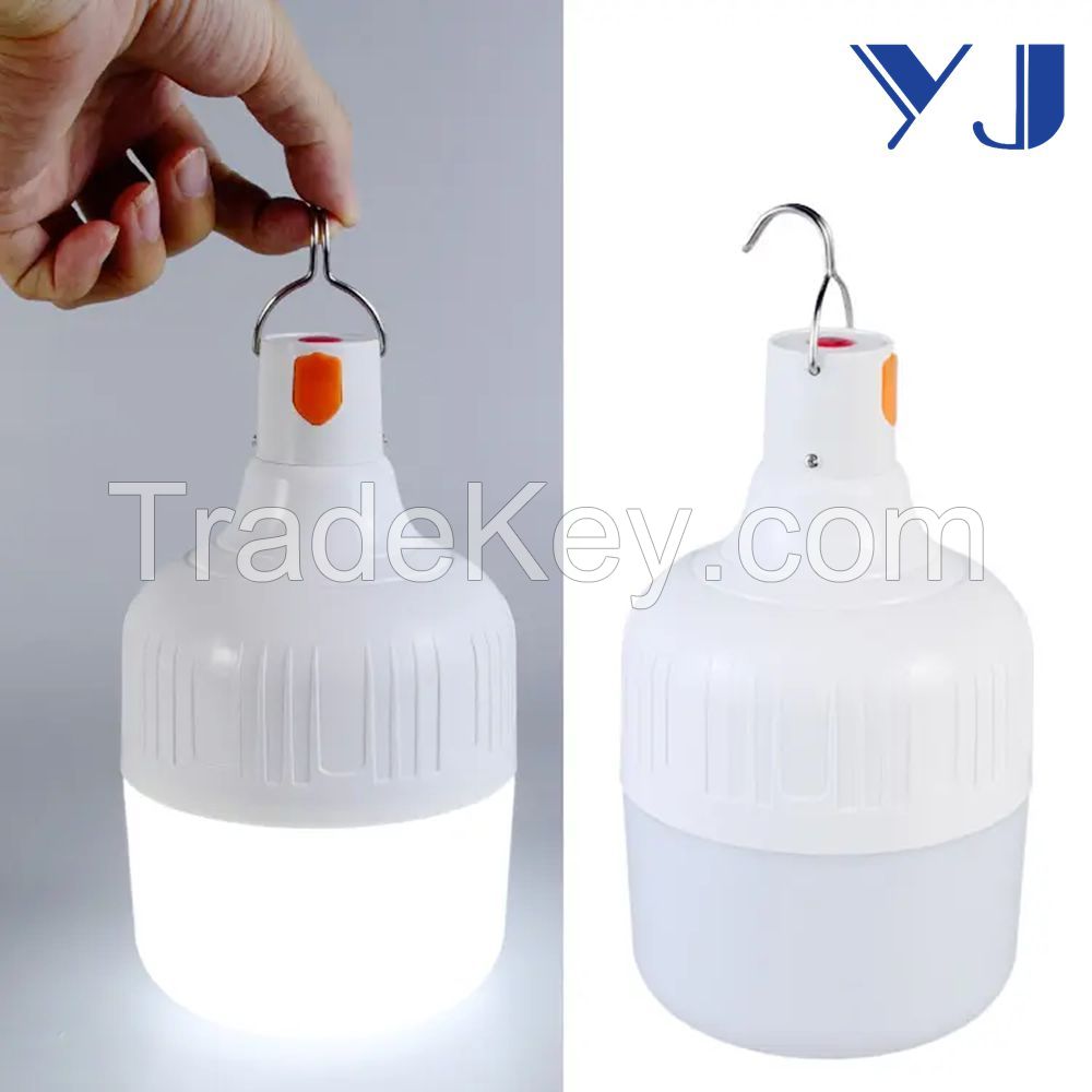 LED Portable Outdoor USB Charging Rechargeable Emergency Bulb for Camping