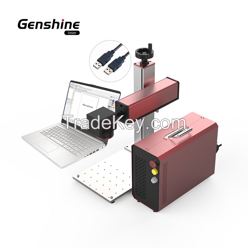 Portable CNC Desktop 20w 30w 50w Optical Fiber Laser Marking Machine for Ring Jewelry Metal