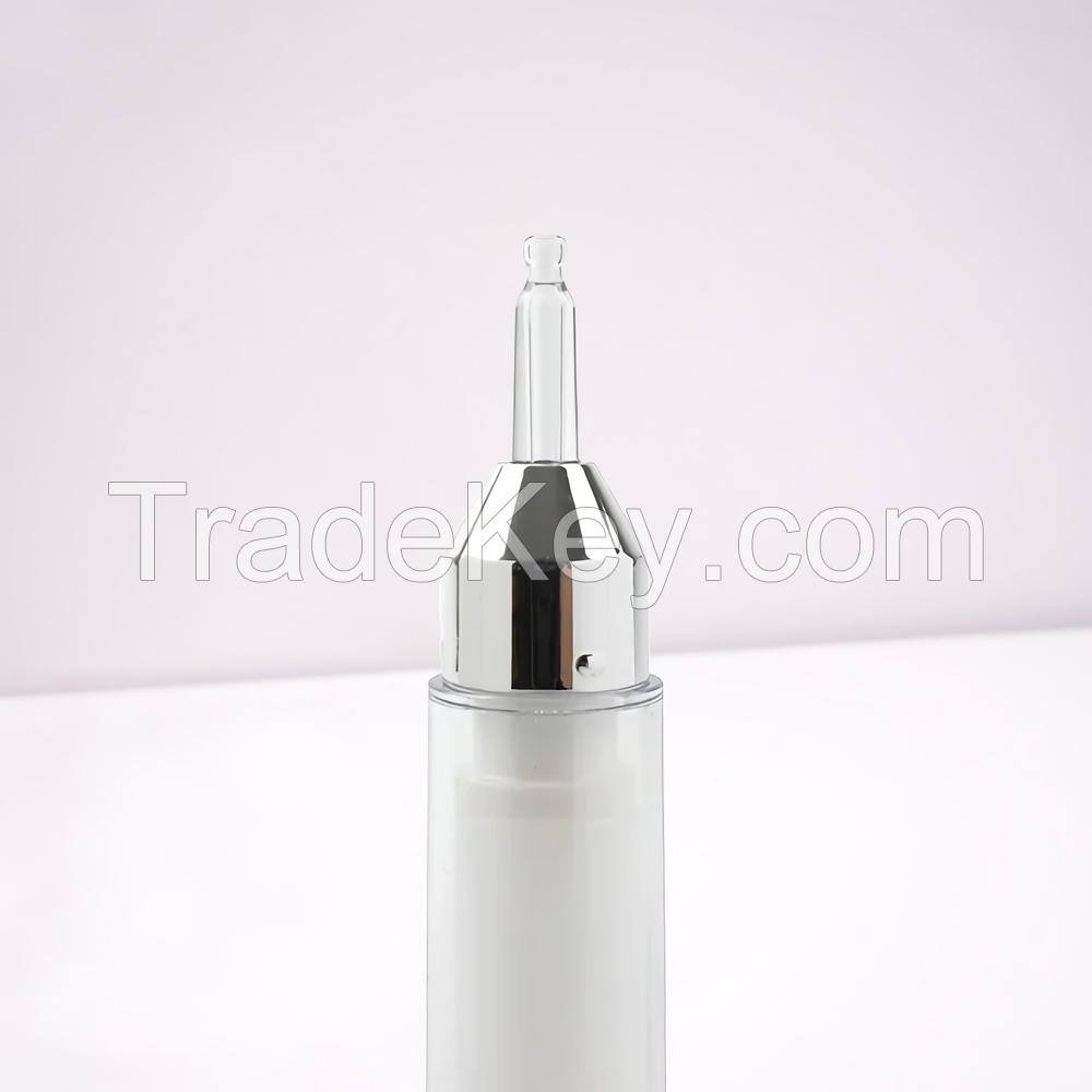 Syringe Bottle for Cosmetic 10ml 15ml Empty Eye Cream Bottle Cosmetic Airless Syringe Bottle