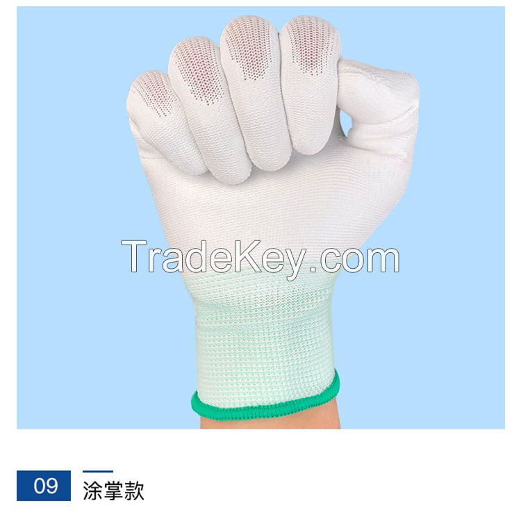 Custom Logo Work Safety Hand Gloves PU Coated Gloves