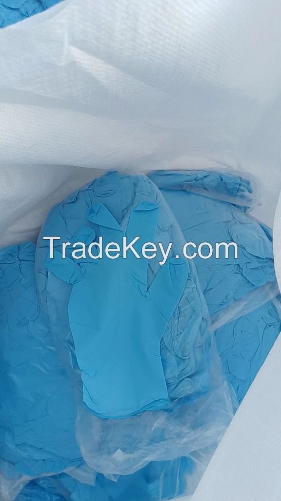 Pure Nitrile Gloves Powder Free Oil Resistant Industrial Working Glove